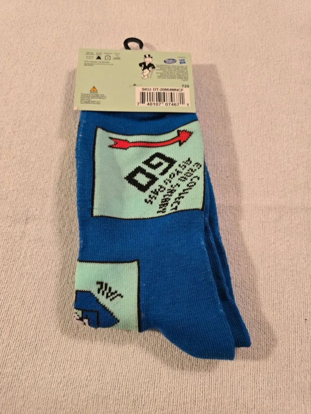 Monopoly Brand Crew Socks - Men's Size 6-12 - NWT